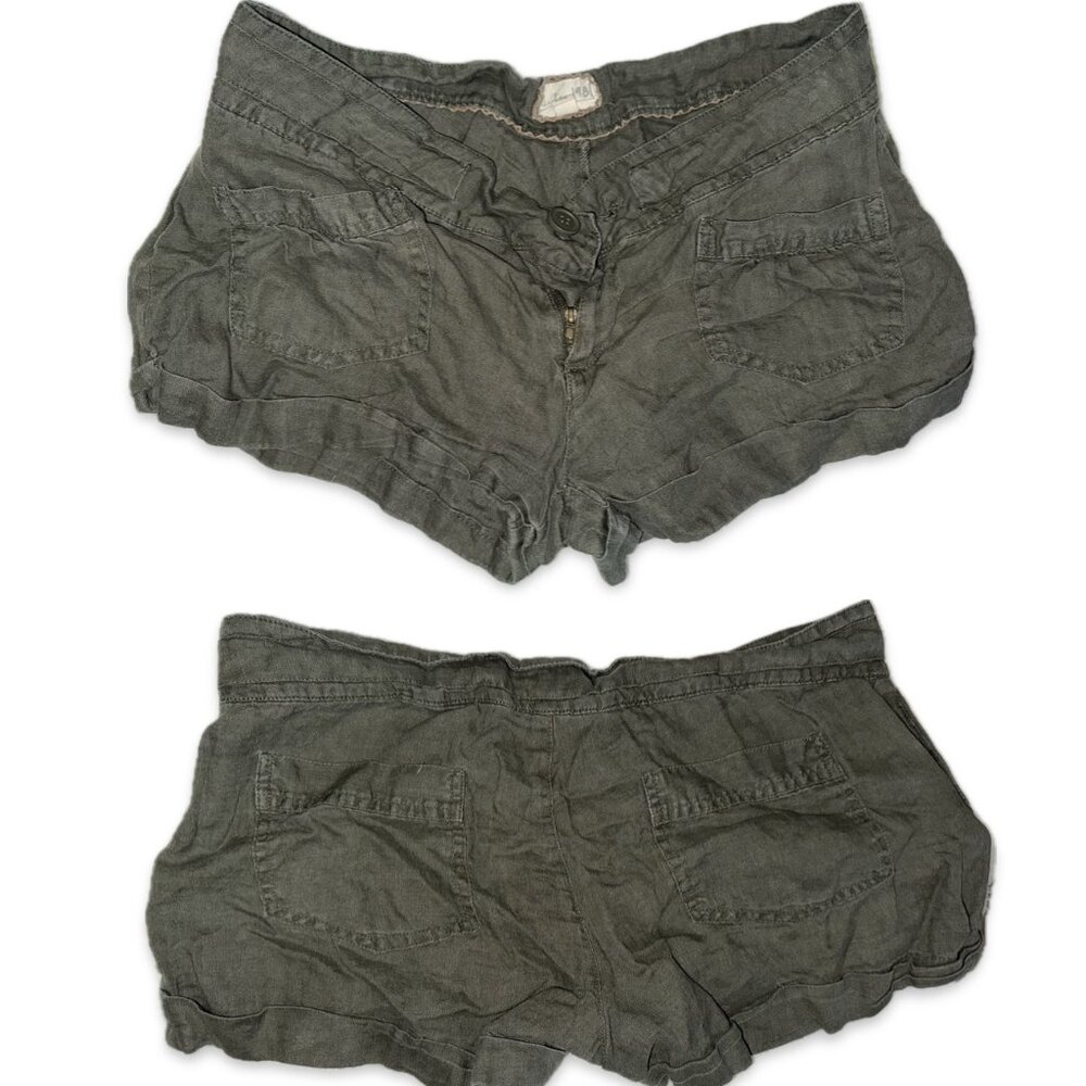 Y2K Camo Low-Rise Mini Shorts